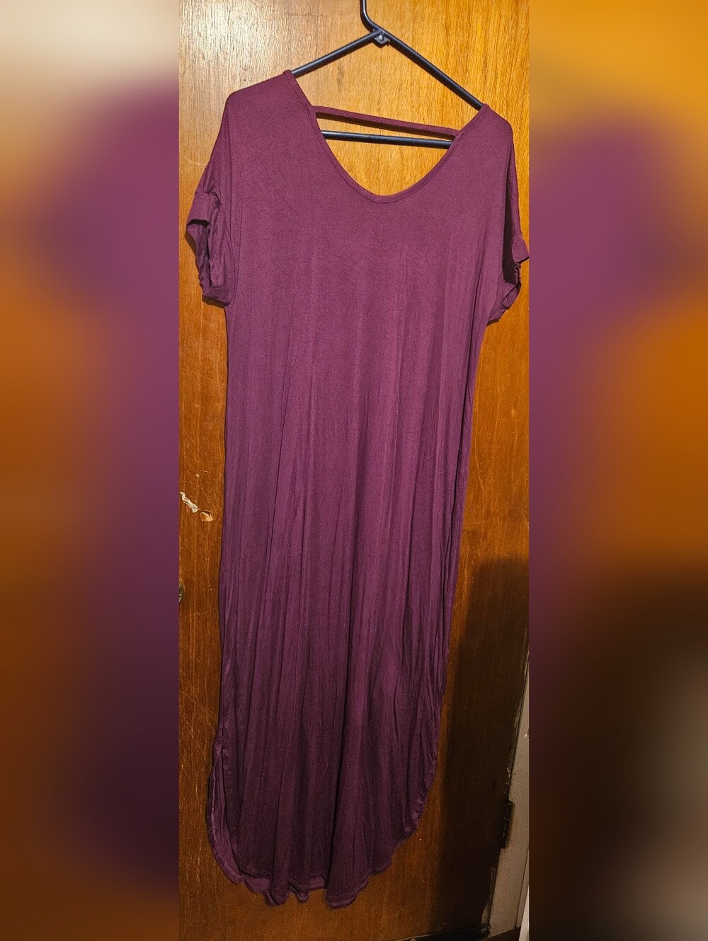 LuLaRoe Macy V Neck Maxi  Size Small Purple NWOT